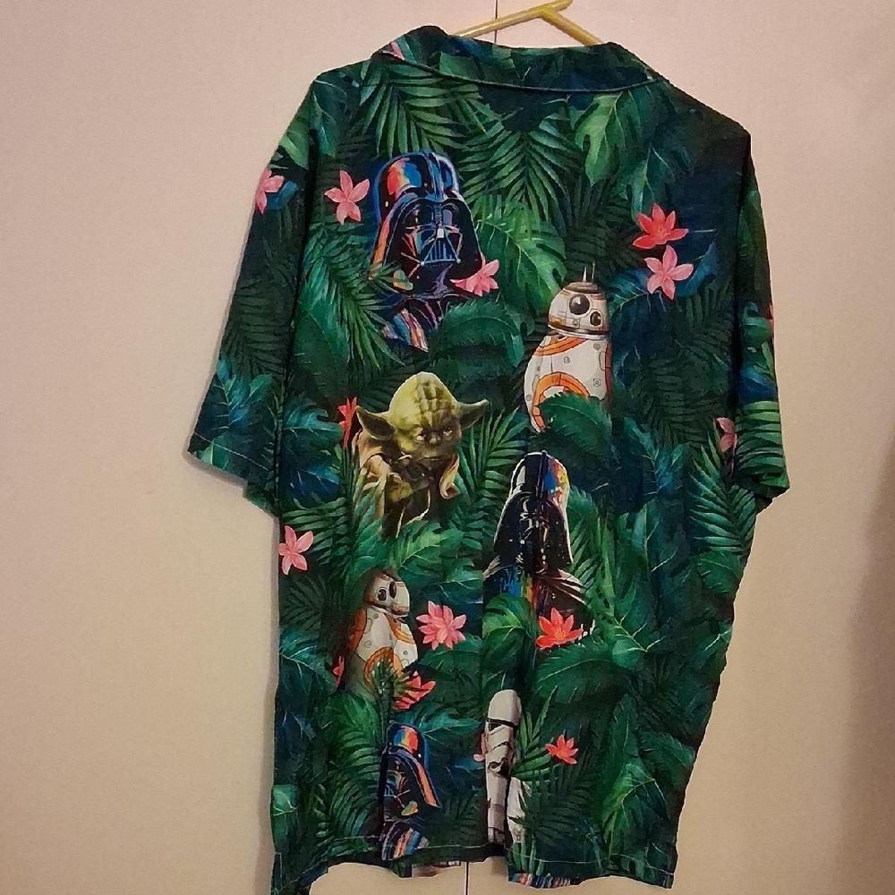 Star Wars Tropical Kids Shirt - Green - Picture 2 of 3